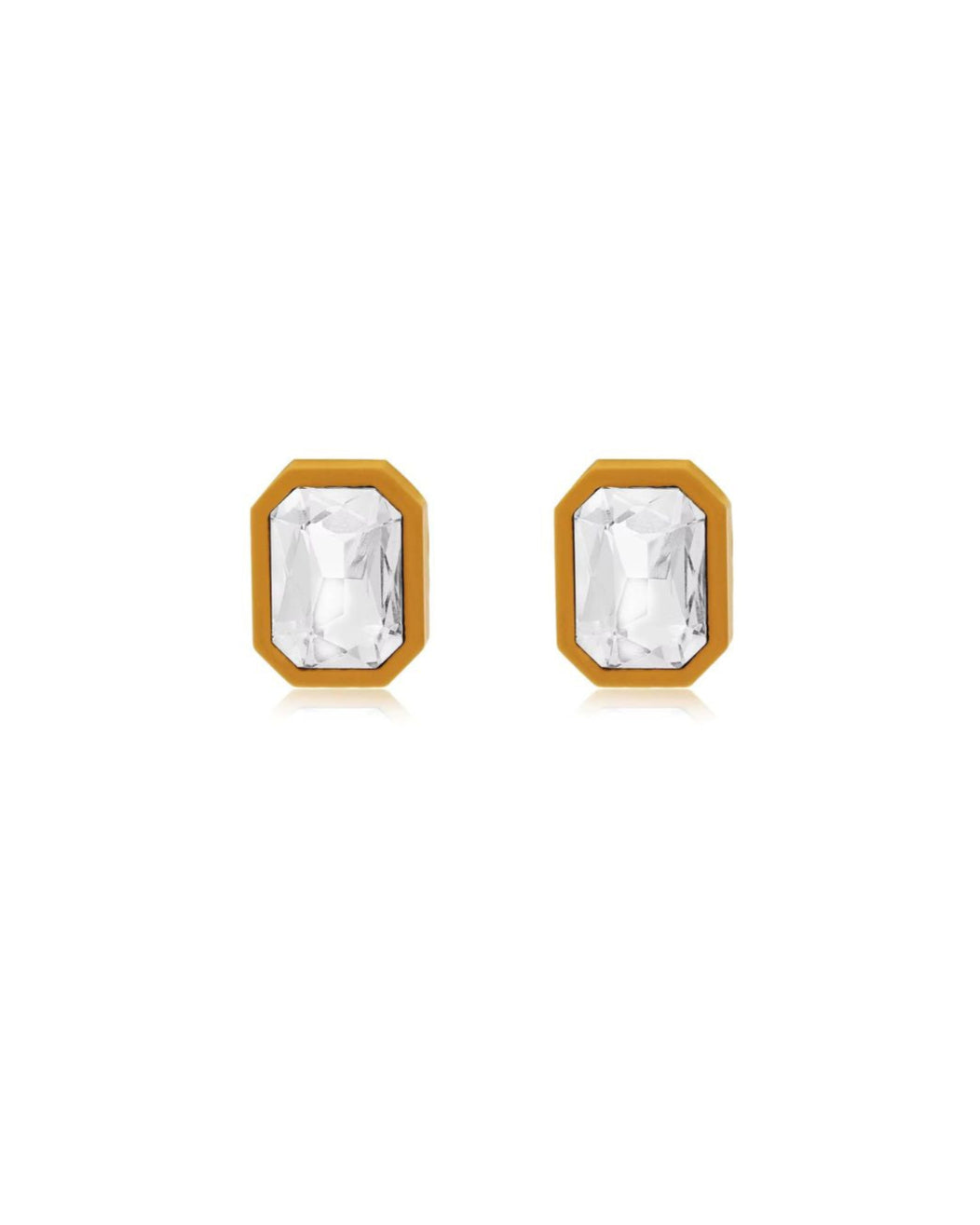 Eva Statement Earrings - Brown