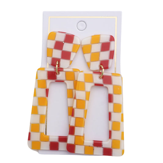 Kennedy - Red and Gold Checkered