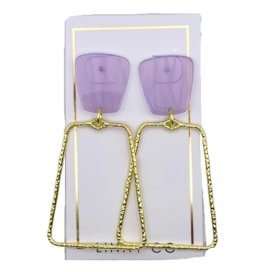 Kaelyn - Lavender Lines - Earrings