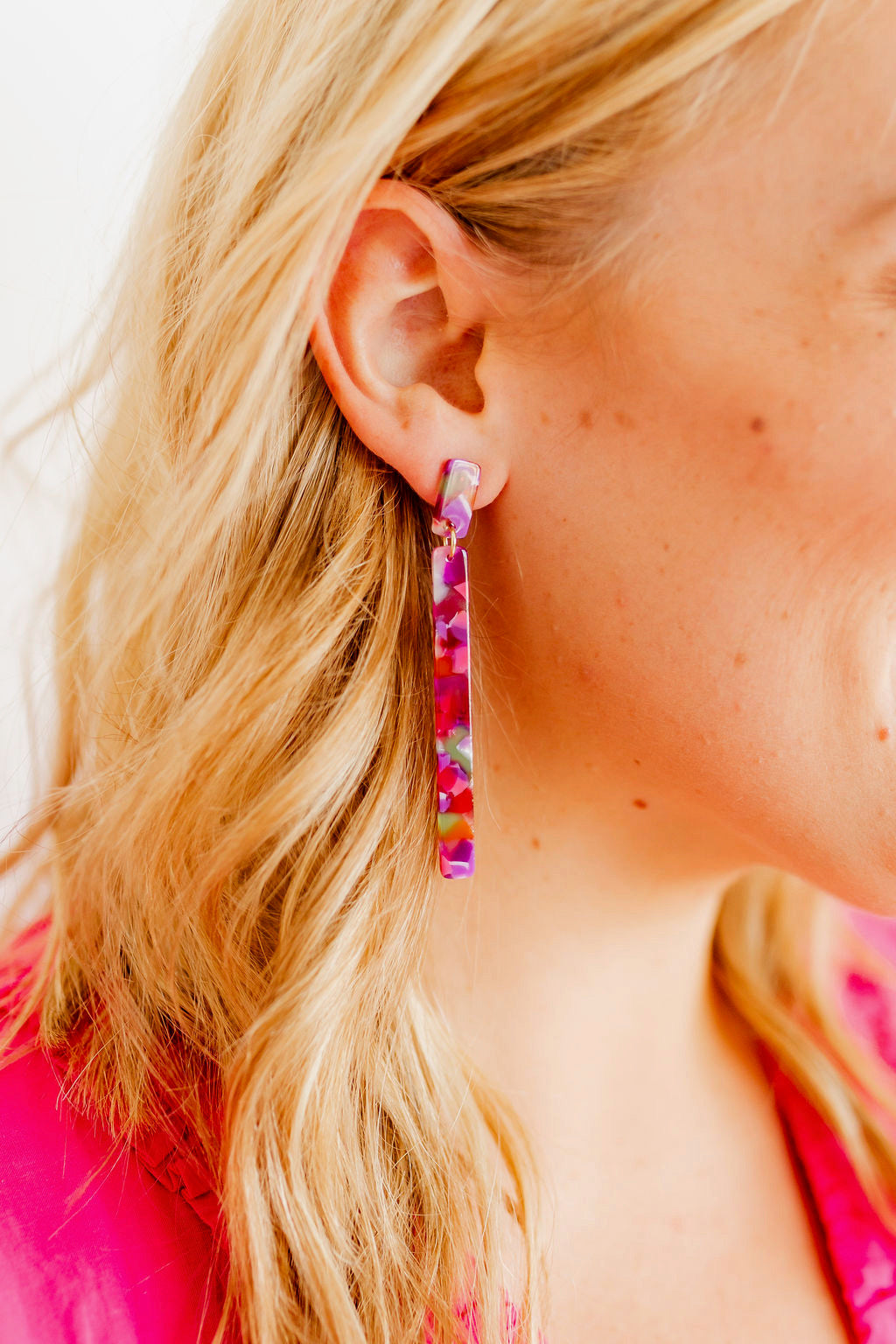 Keli - Pink Multi - Earrings
