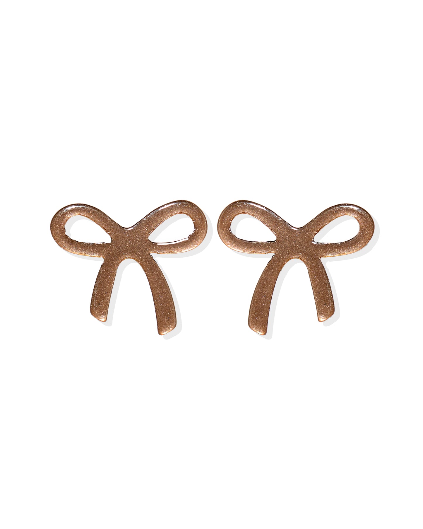 Kylie Bow Earrings - Espresso