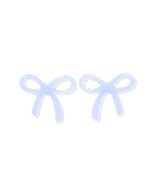 Kylie Bow Earrings - Lavender Haze