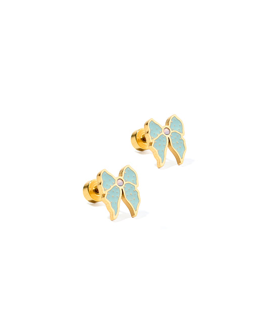 Screwback Stud Earrings - Finley Bow
