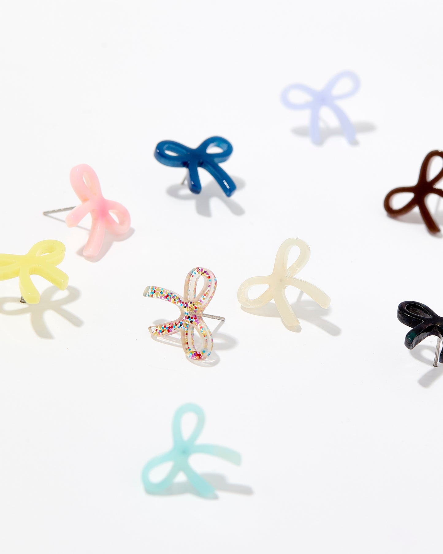 Kylie Bow Earrings - Iridescent