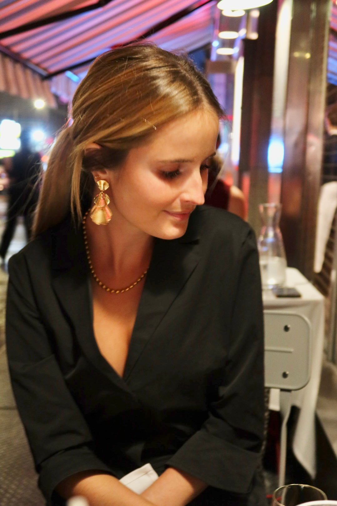 Wynn Statement Earrings Gold