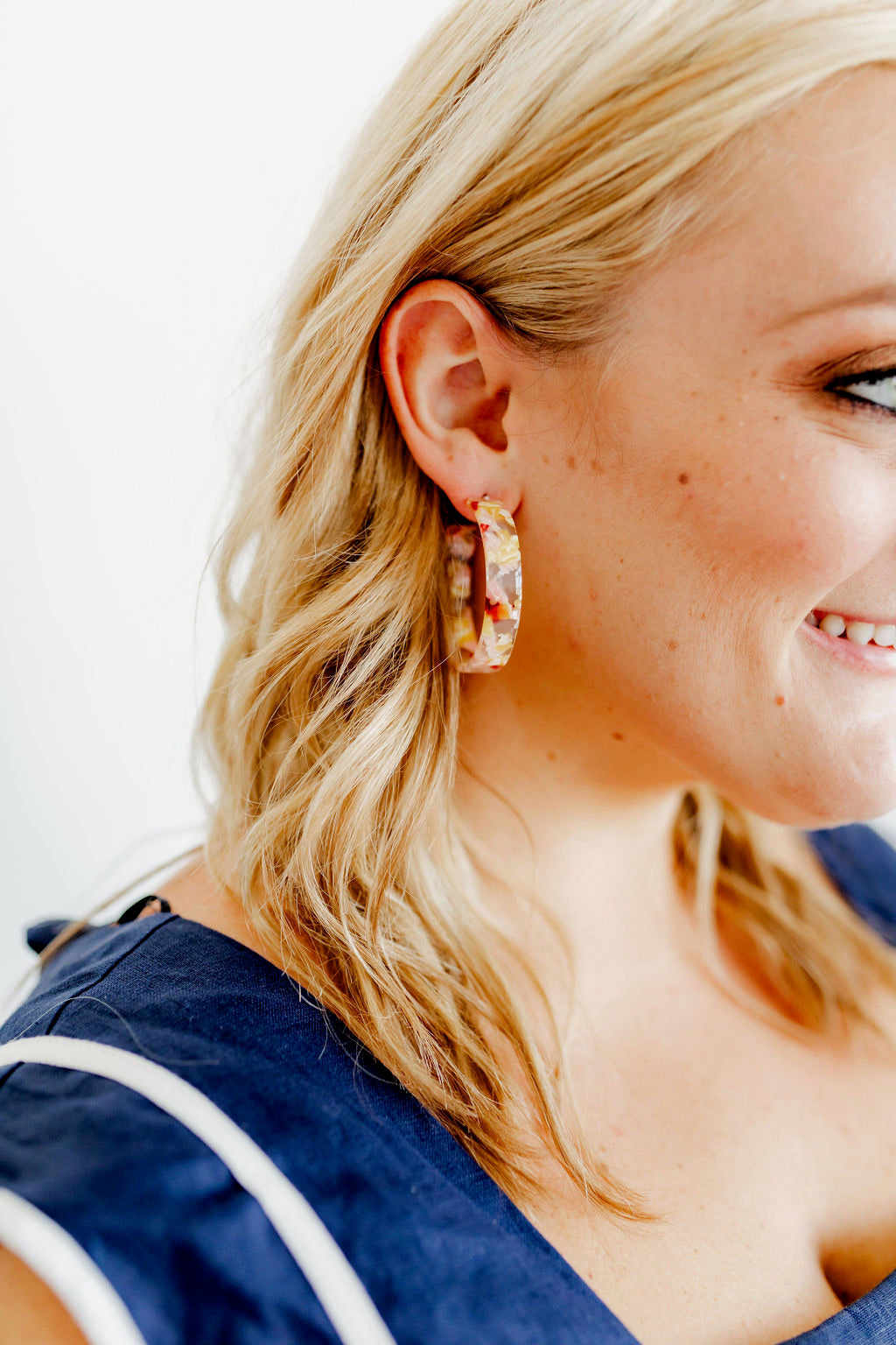 Ashley - Medium Hoop - Autumn Bouquet - Earrings