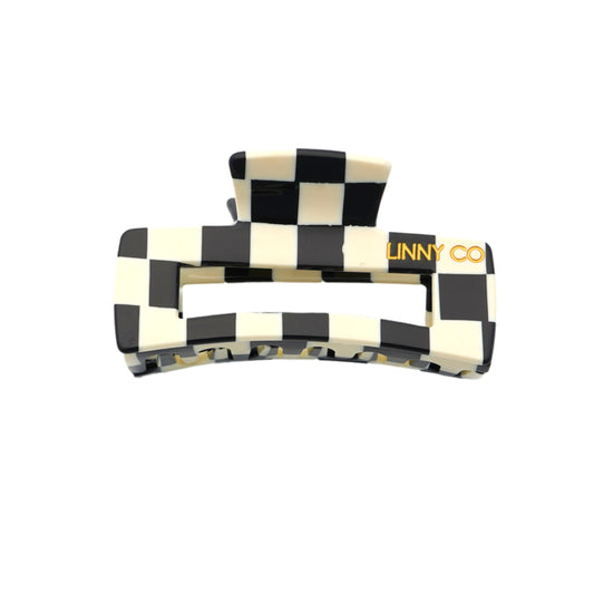 Hair Clip - Kimmy - Black and White Checkered