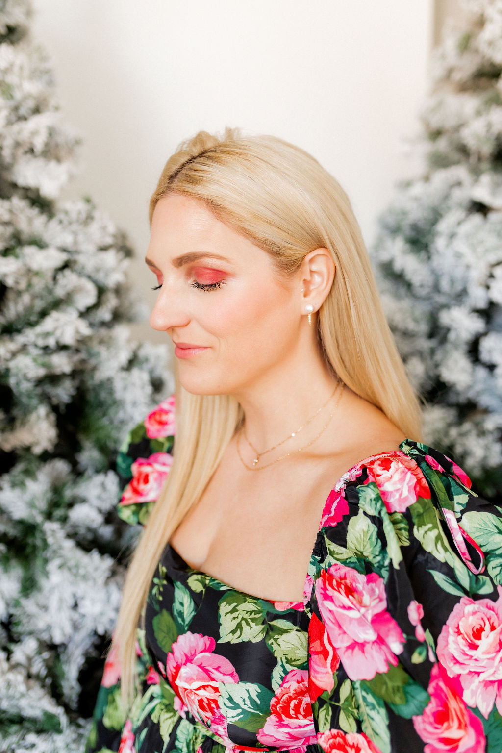 Tessa Pearl Stud and Gold Chain Earrings