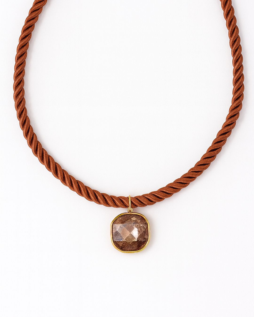 Necklace - Tailyn Rope Necklace - Rust (Preorder - Ships Sept 10)