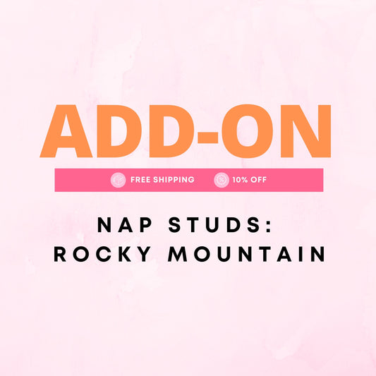 ADD ON - Flat Back Studs - Mountain (No Display)
