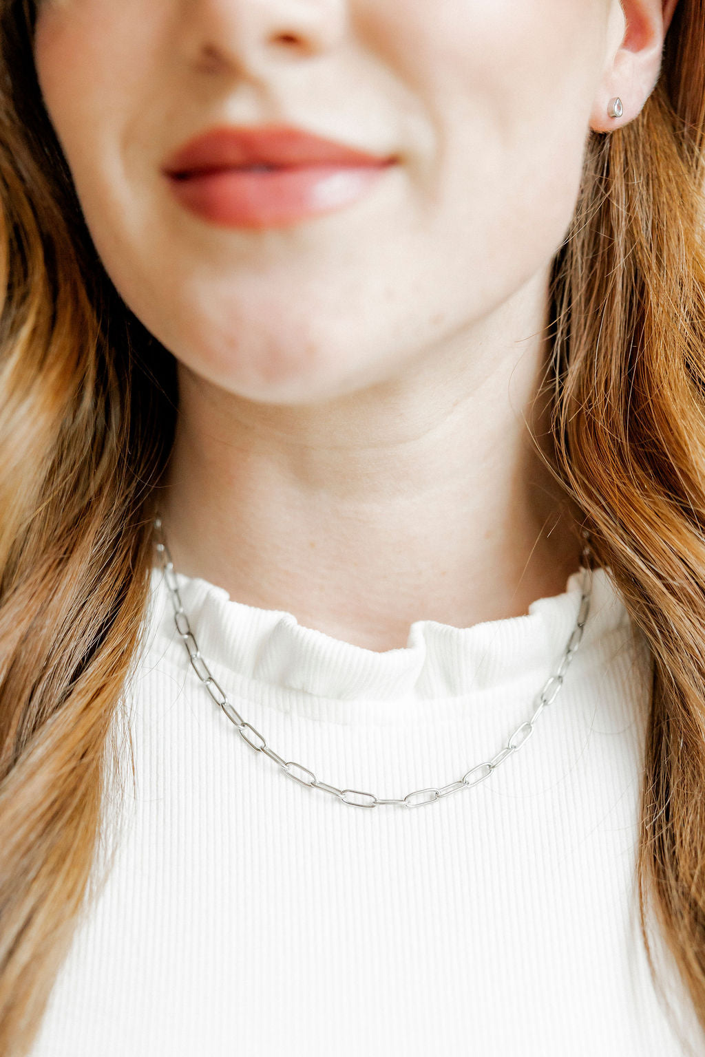 Necklace - Palmer Paperclip Silver
