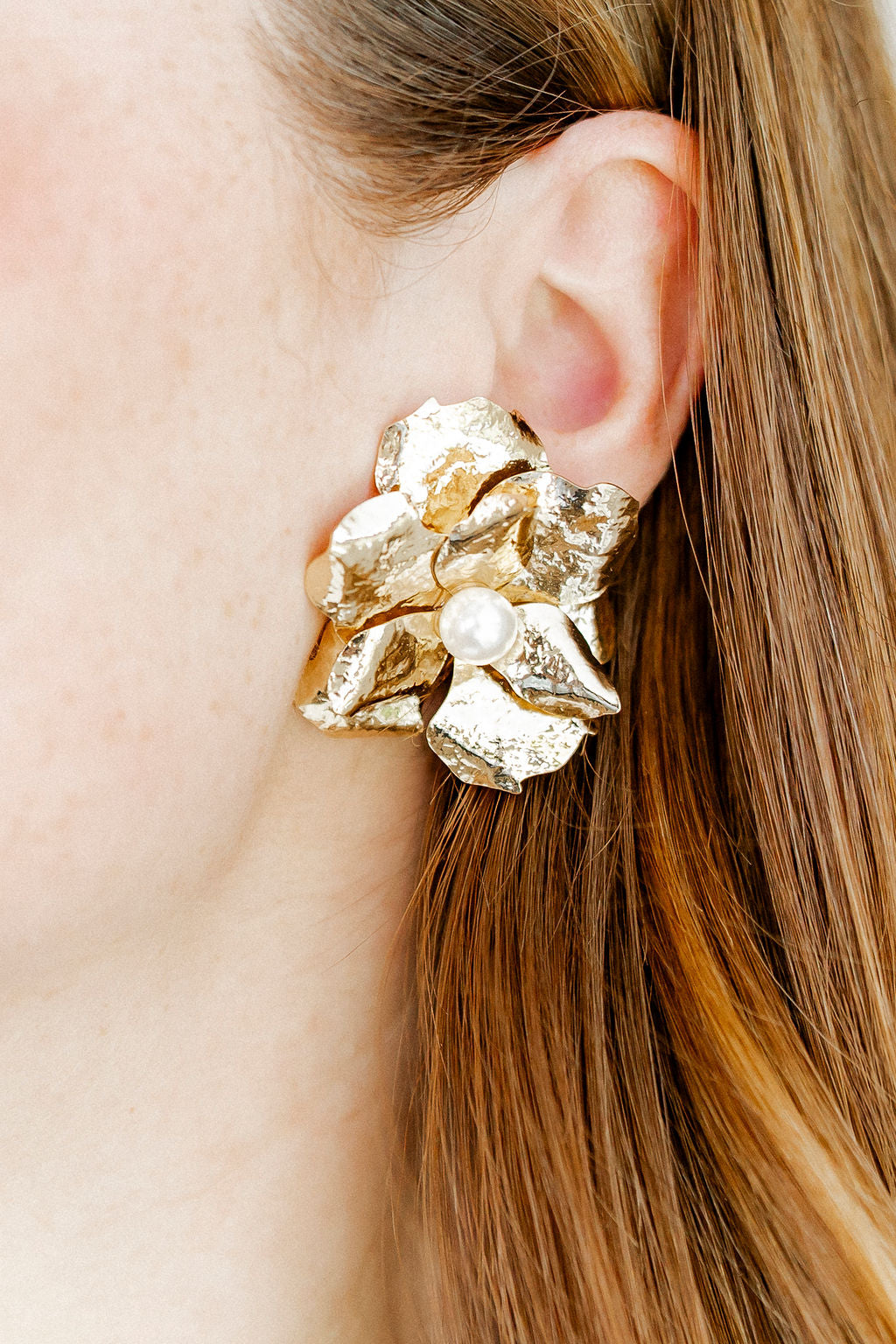 Bridget Flower Statement Earrings