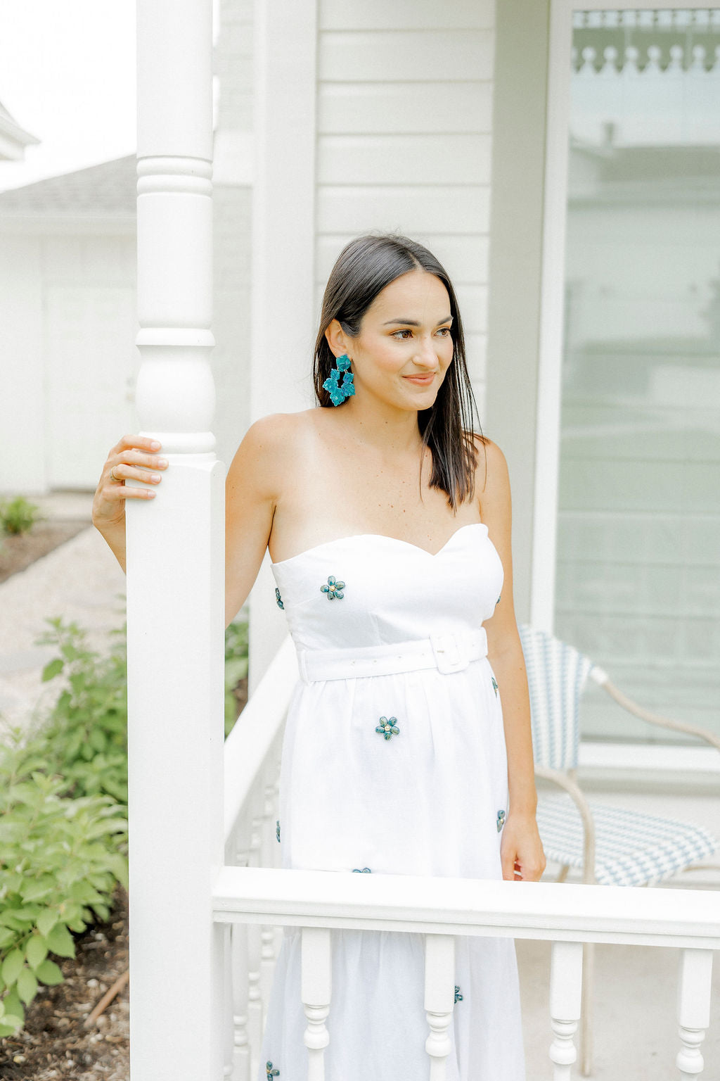 Michelle Statement Earrings - Mystic Lagoon
