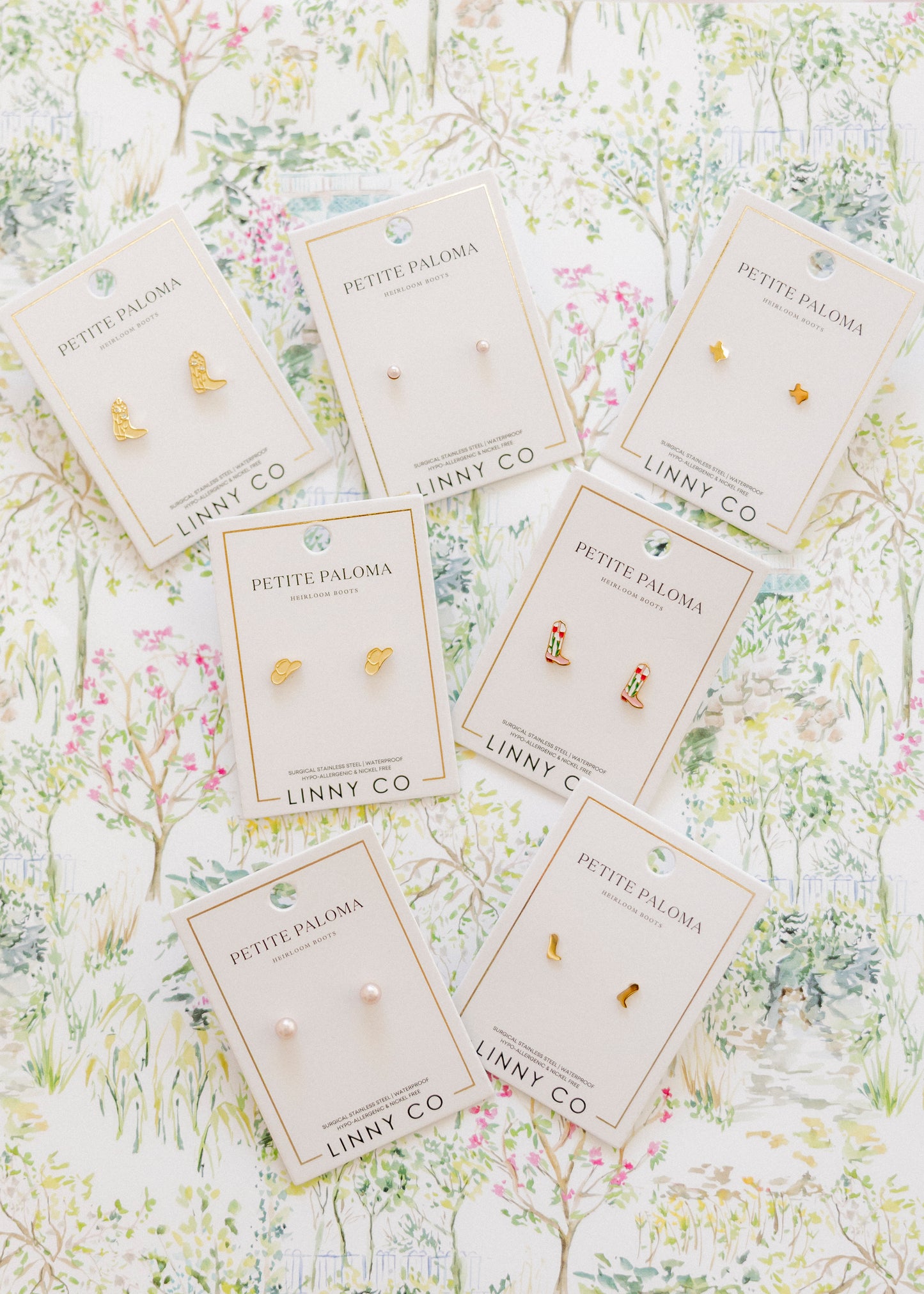 Screwback Stud Earrings - Petite Cowgirl Boot