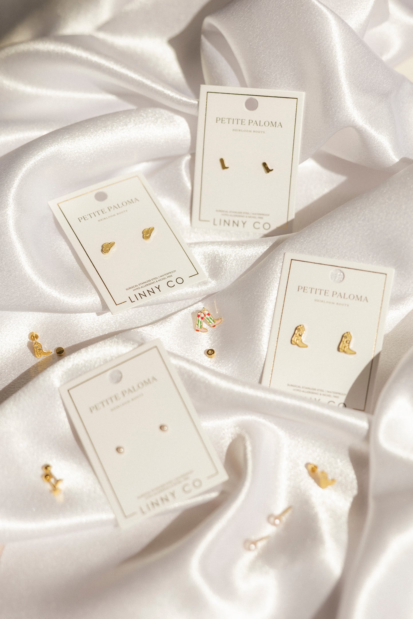 Screwback Stud Earrings - Petite Texas