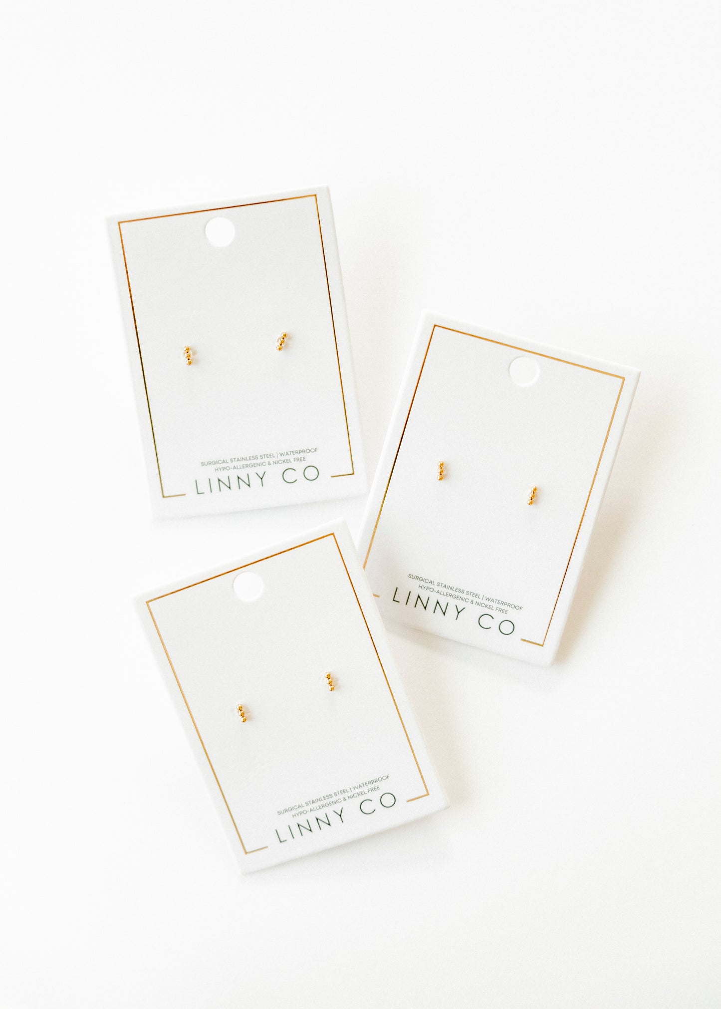 Screwback Stud Earrings - Tally Gold