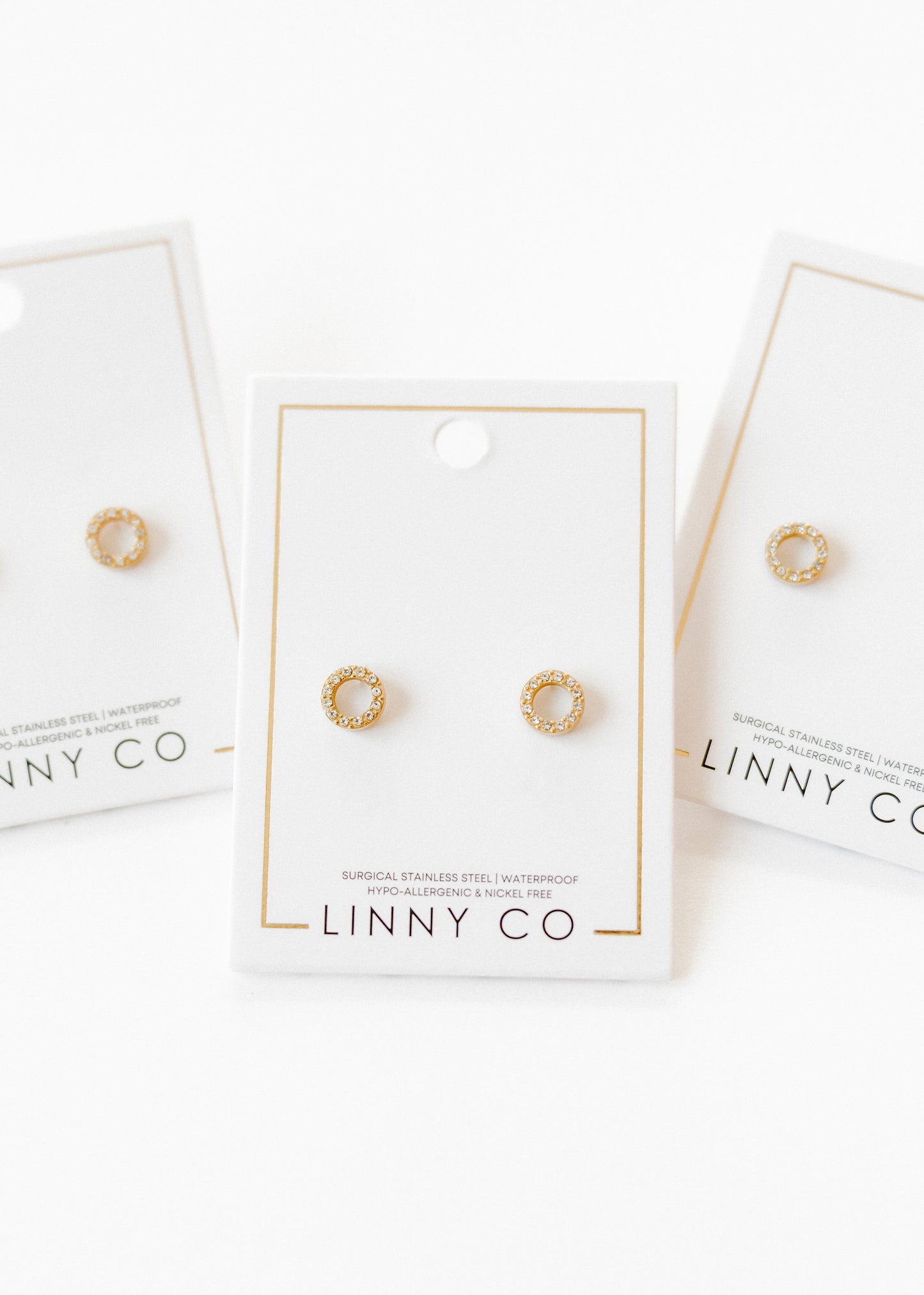 Screwback Stud Earrings - Lainey Gold