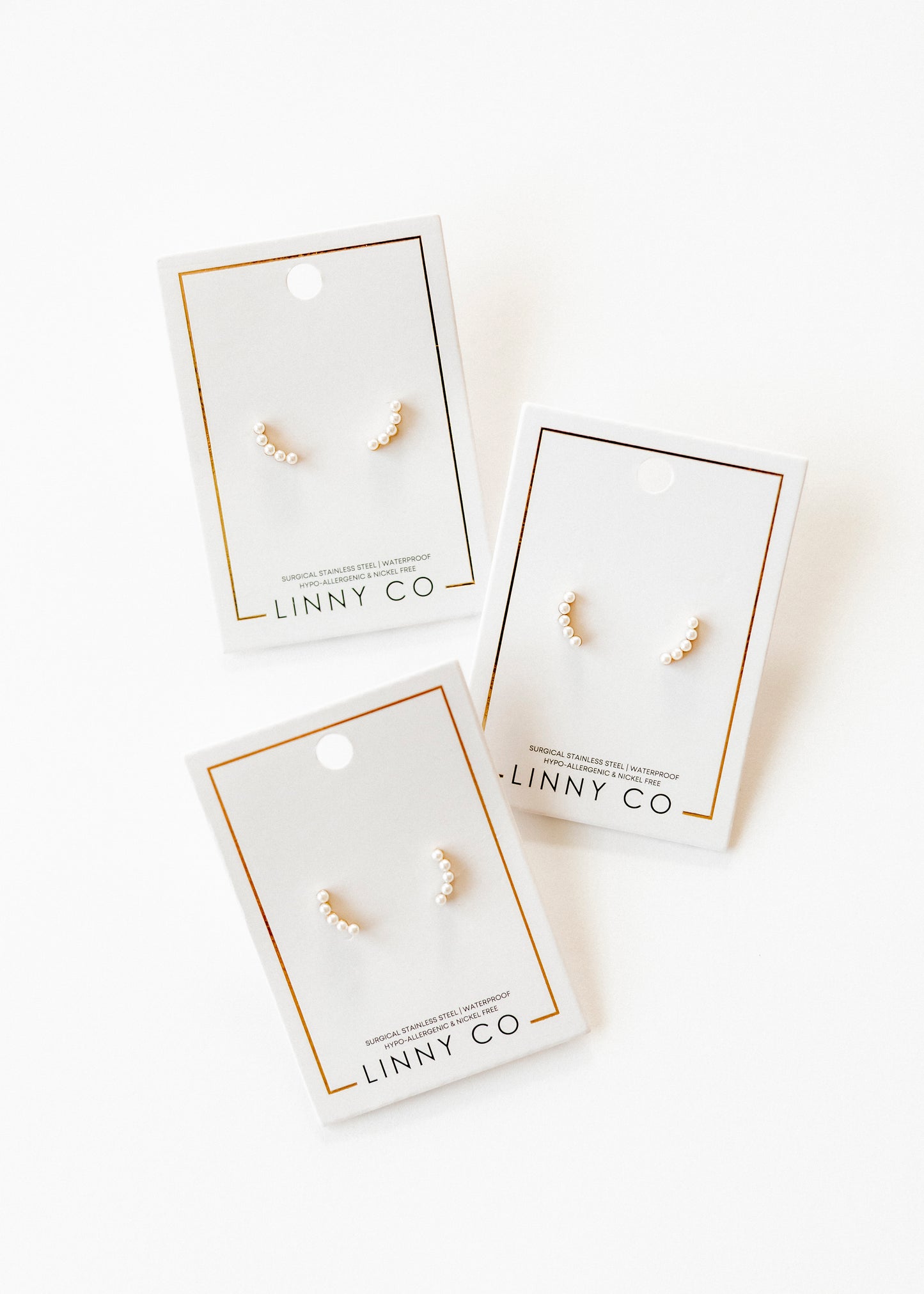 Screwback Stud Earrings - Abigail Pearl