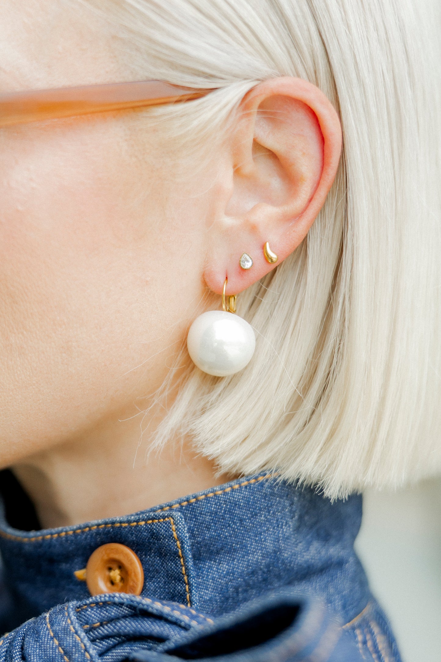 Mary Pearl Statement Earrings