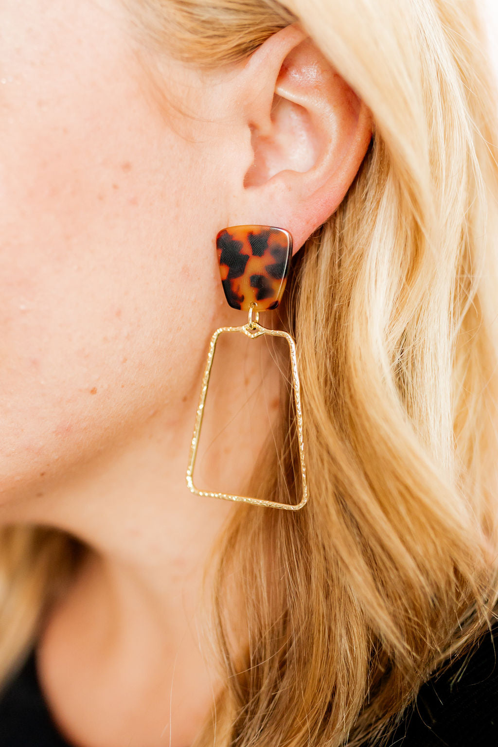 Kaelyn - Brown Tortoise - Earrings