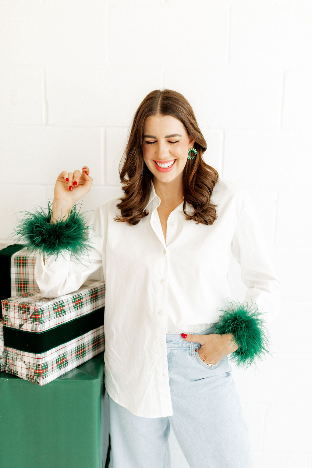 Whitney - Green - Earrings