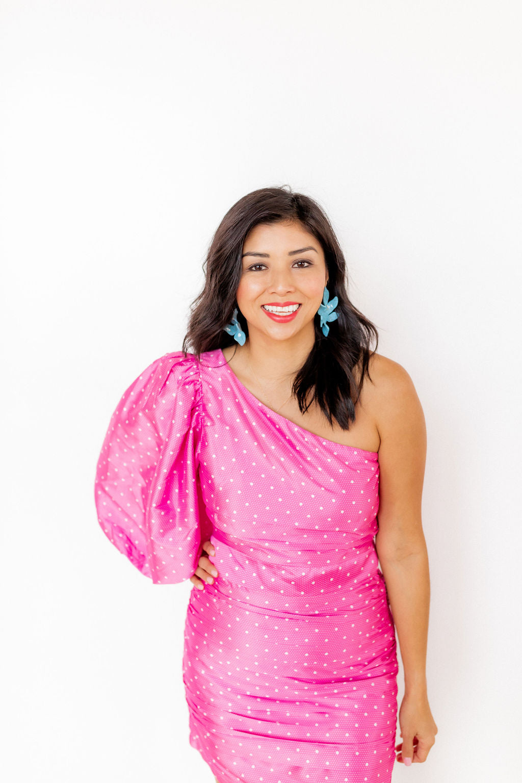 Flora Statement Earrings - Turquoise