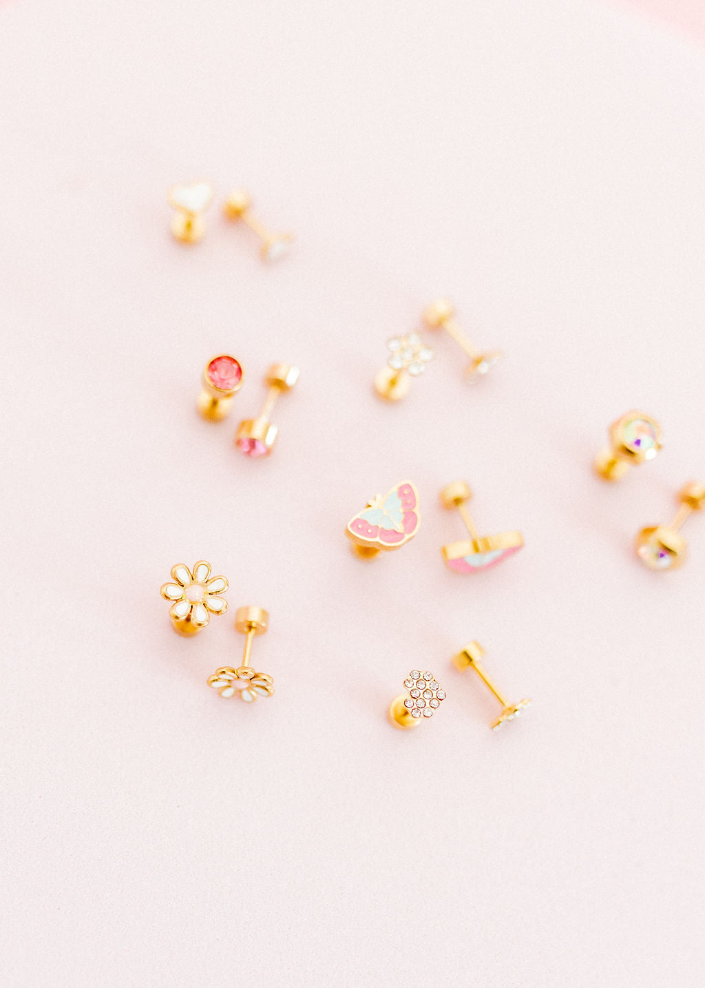 Screwback Stud Earrings - Blakely Butterfly