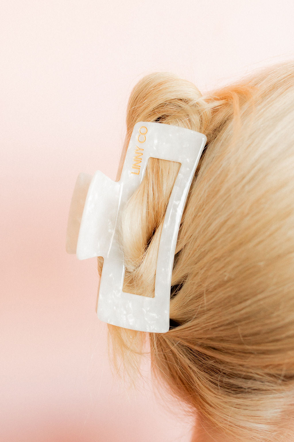 Hair Clip - Harper Pearl White