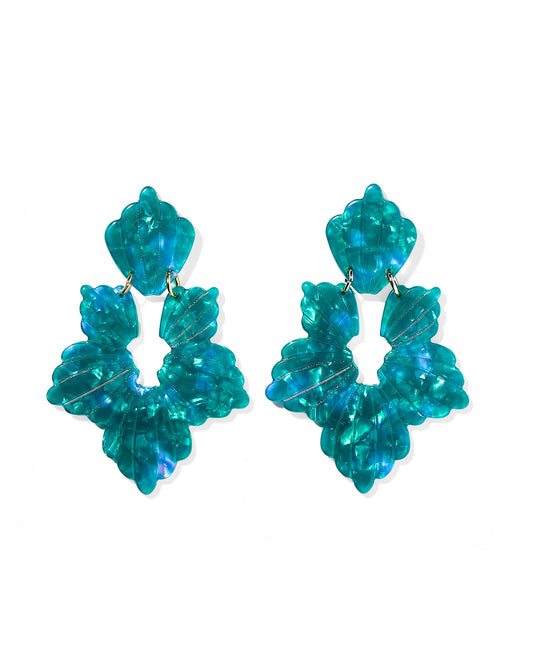 Michelle Statement Earrings - Mystic Lagoon