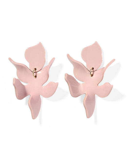 Flora Statement Earrings - Vintage Rose