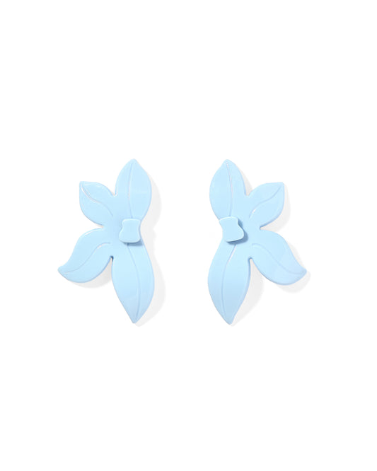 Fern Statement Earrings - Bluebell