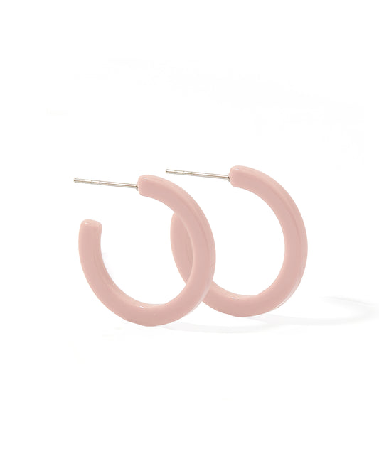 Holly Mini Hoop Earrings - Vintage Rose