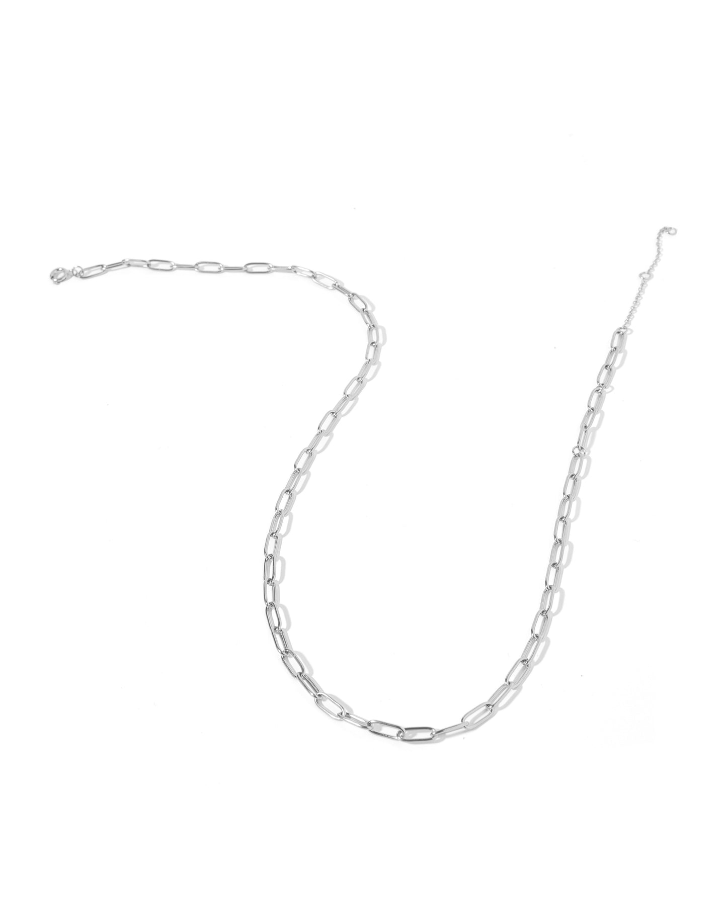 Necklace - Palmer Paperclip Silver