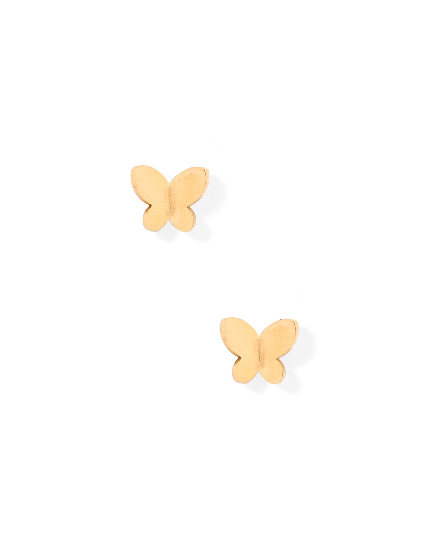 Screwback Stud Earrings - Billie Butterfly Gold