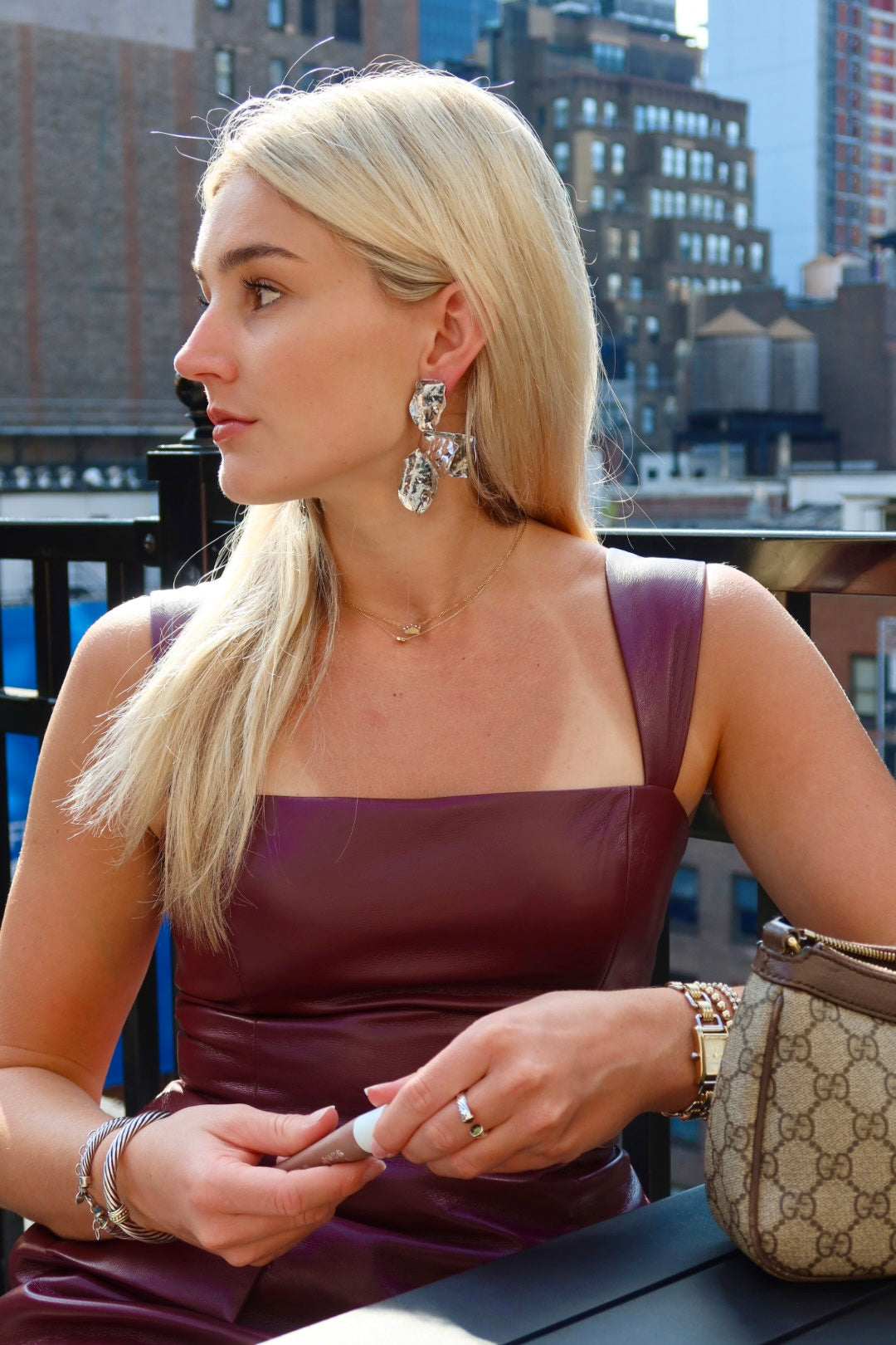 Eden Statement Earring - Silver