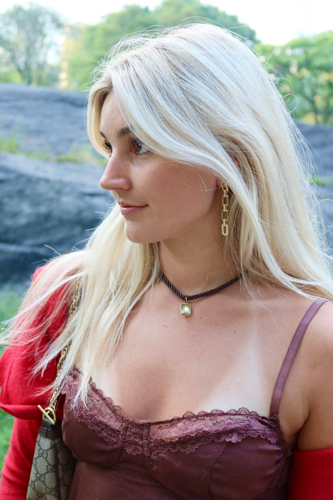 Necklace - Tailyn Rope Dark Brown