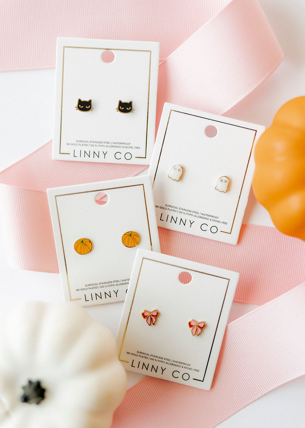 Screwback Stud Earrings - Knox Pumpkin