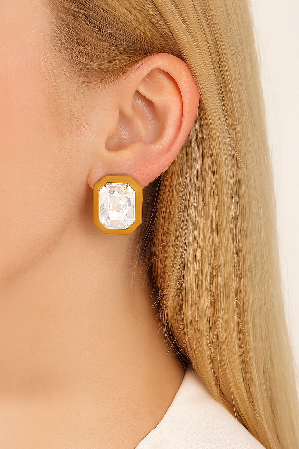 Eva Statement Earrings - Brown