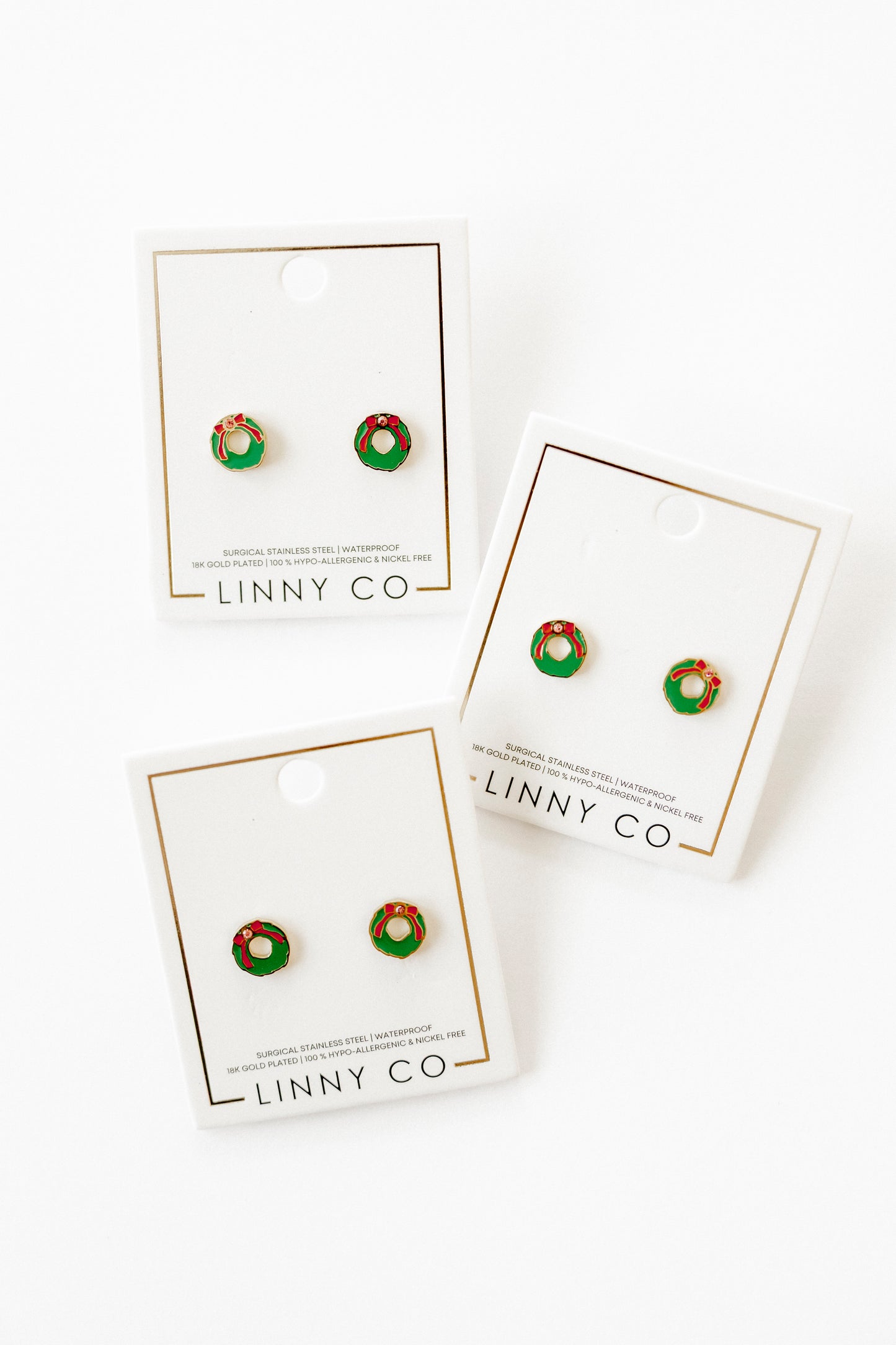 Screwback Stud Earrings - Leighton Wreath