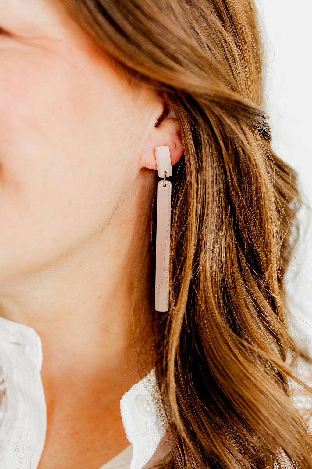 Keli - Blush Satin - Earrings