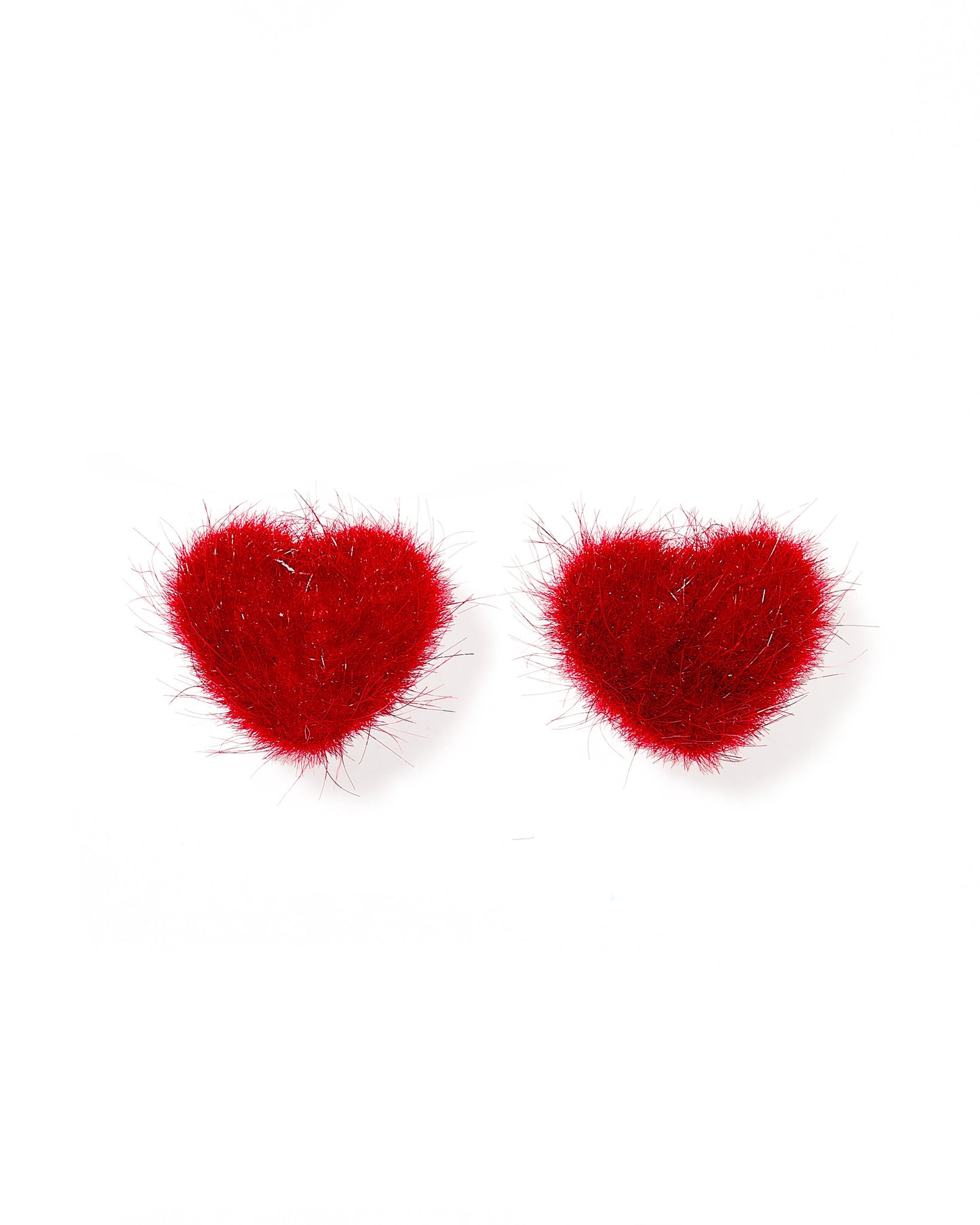 Amor Heart Earrings - Red