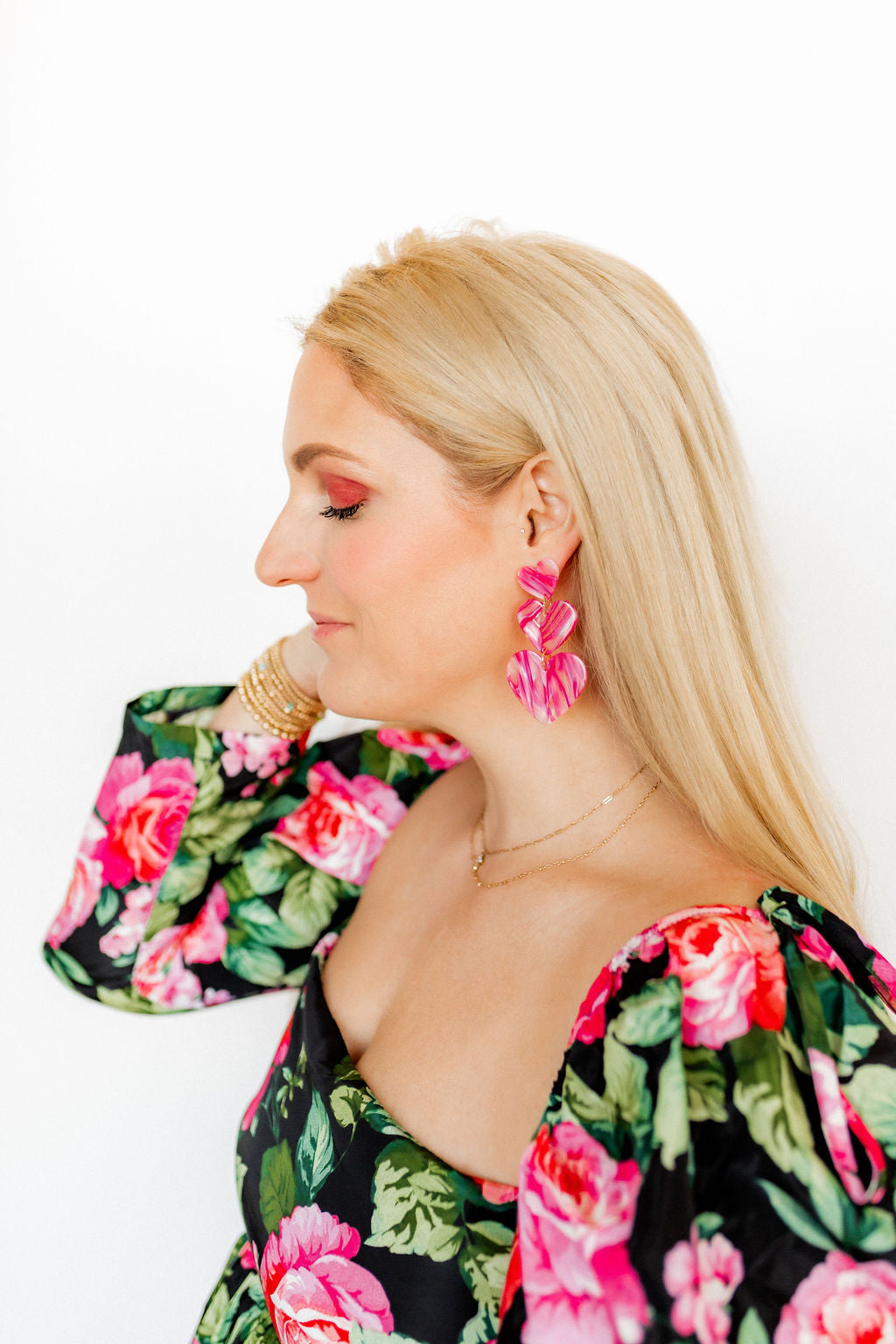 Penny - Love Struck Pink - Earrings