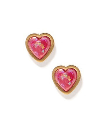 Screwback Stud Earrings - Tara Hot Pink