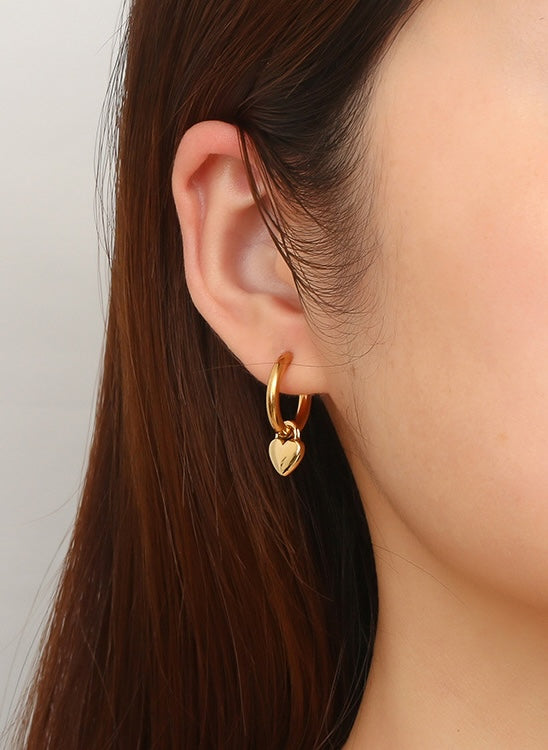 Huggie Charm Earrings - Dakota