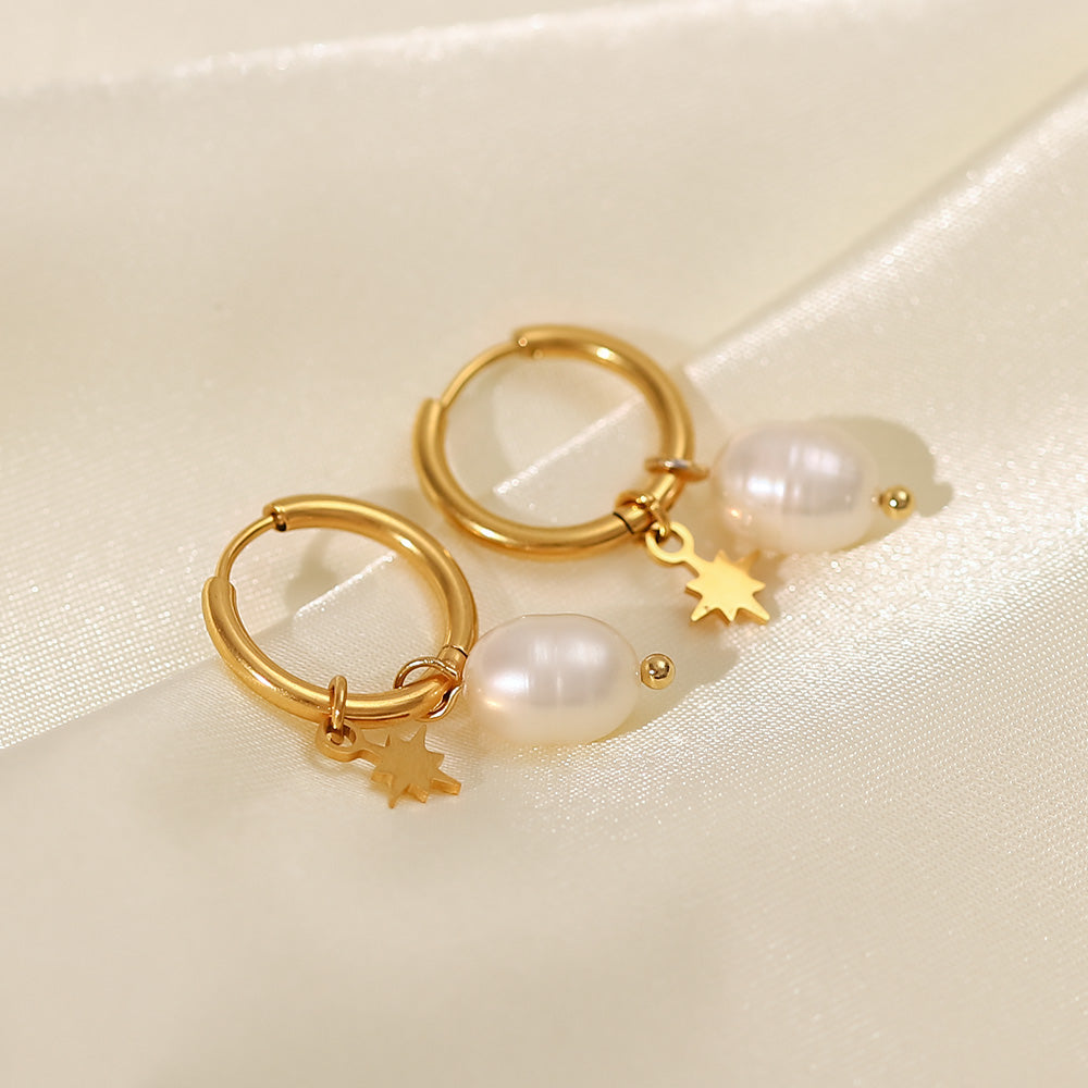 Huggie Charm Earrings - Cora Pearl