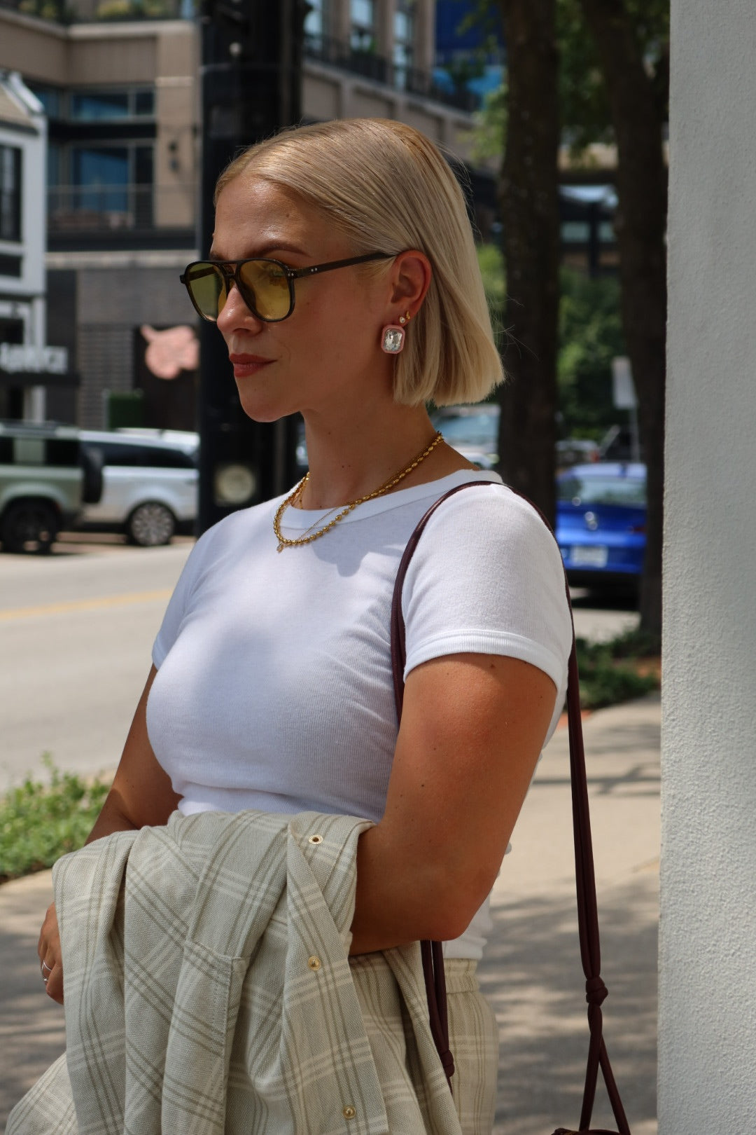 Eva Statement Earrings - Pink