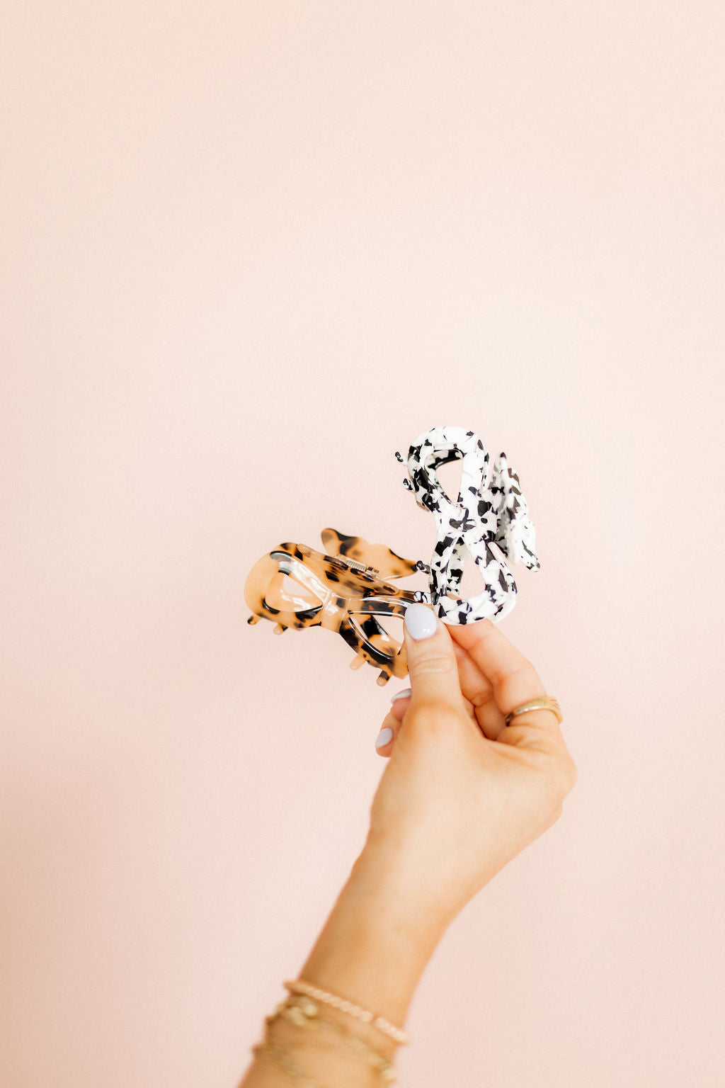 Hair Clip - Anna Bow Black and White