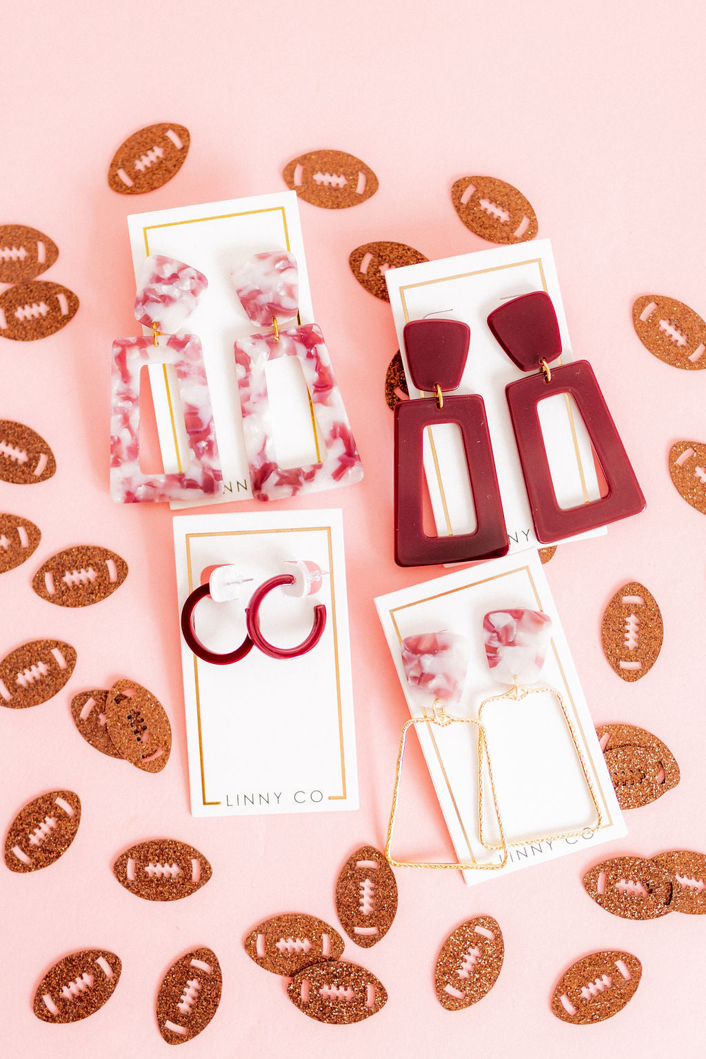 Kaelyn - Maroon Camo - Earrings