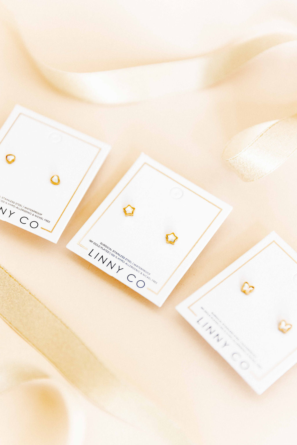 Screwback Stud Earrings - Polly Star