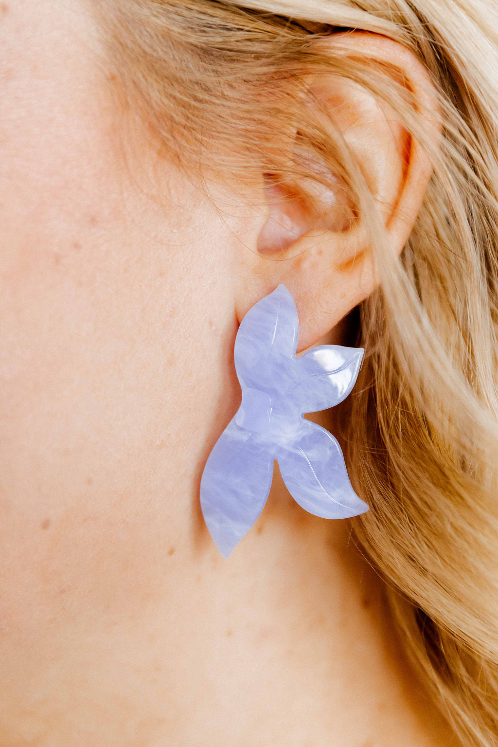 Fern Statement Earrings - Lavender Haze